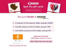 Amazon Offers : Spot The Gift Card In Amazon App And Win Free Amazon Vouchers 14 Spot_GC_PC_1500x900_N