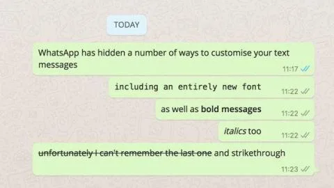 Whatsapp Trick: WhatsApp Latest Hidden Font Available to Use