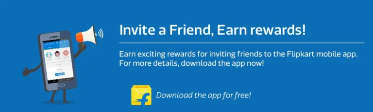 (New)Flipkart refer And Earn: Get Rs.100 Gift Voucher For 5 Referral