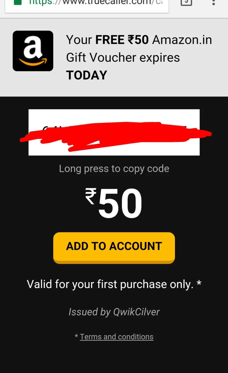 Download Truecaller App And Get Free Amazon Gift Voucher Worth Rs. 50 For All Users 