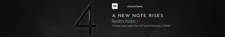 Xiaomi Redmi Note 4 Flash Sale Announcement And Registration For purchase