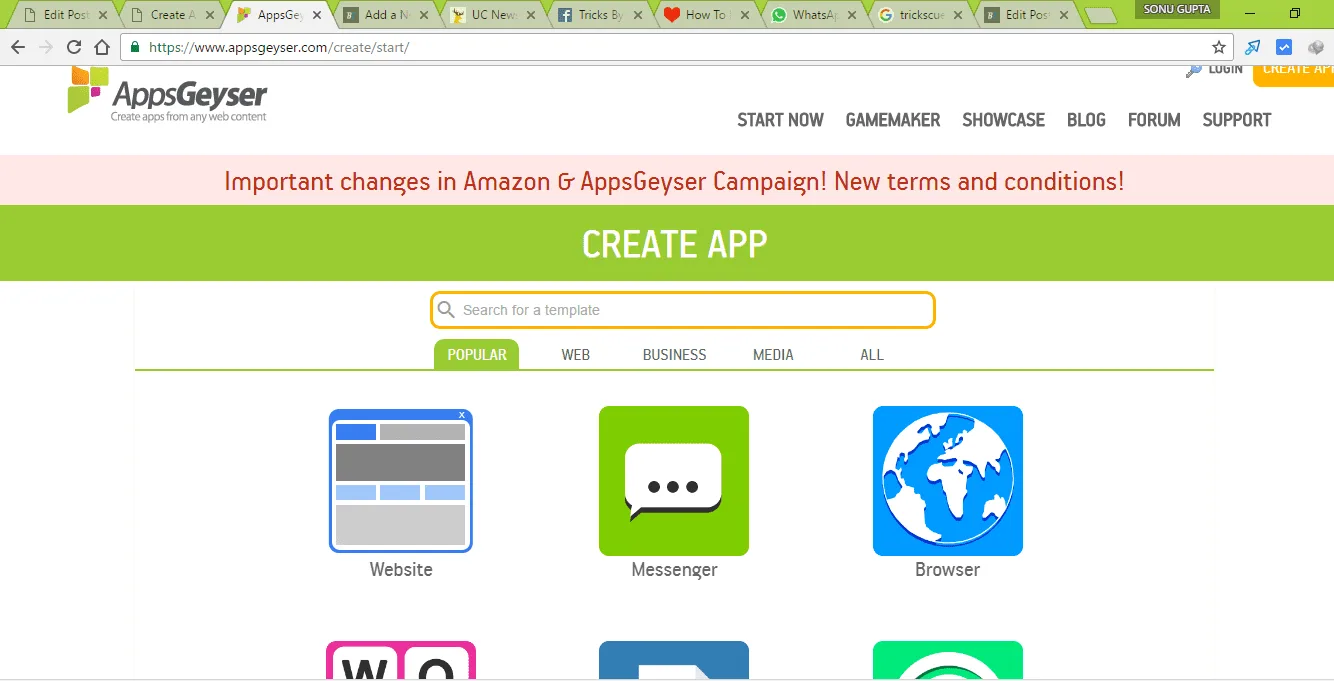 How To Create An Android App In 5 Minutes | Bigtricks