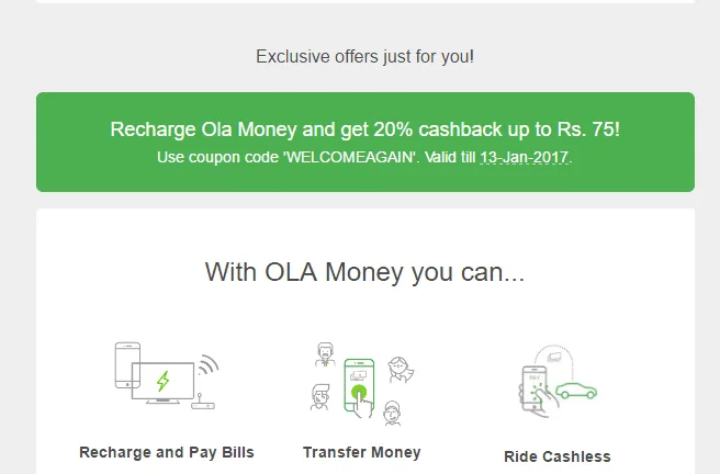 OlaMoney Bank Transfer Trick : Transfer Olamoney To Bank Account or Purchase Amazon Vouchers