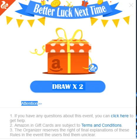 UC Super Day : Get Free Upto rs.1000 Amazon Voucher On Installing Uc Browser On PC