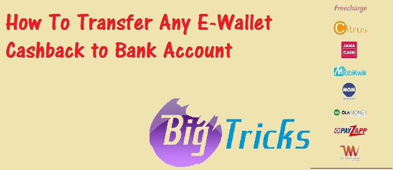 transfer your any wallet cashback to bank account