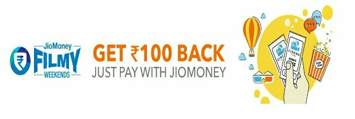 Jio Money Book My Show Offer : Book One Movie Ticket for Free