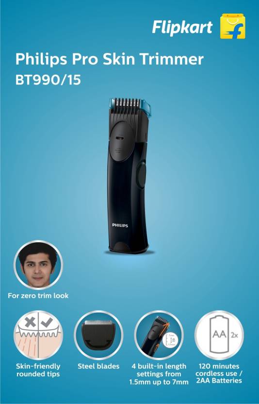 Flipkart Deals: Philips BT990/15 Beard Trimmer For Men at Rs. 549 (MRP= ) Flipkart Deals: Philips BT990/15 Beard Trimmer For Men at Rs. 549 (MRP= )