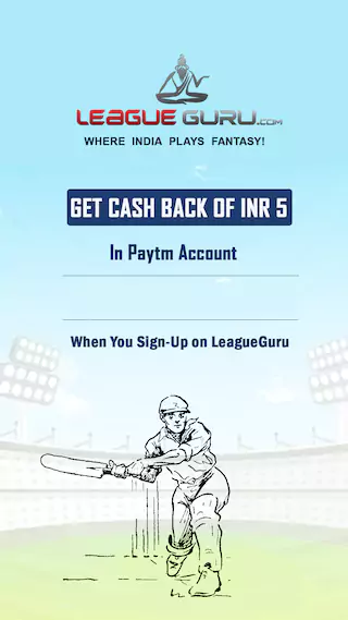 LeagueGuru Paytm Offer : Get Rs. 5 Paytm Cash For signing up at LeagueGuru 1 LeagueGuru