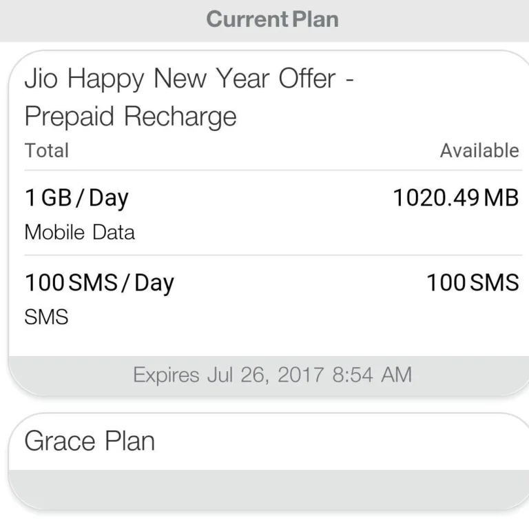 Jio Happy New Year Offer Extended till 26th July (Grace Plan)