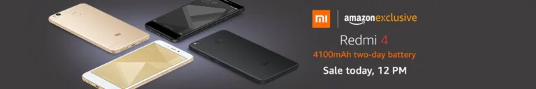 (Sale At 12.00 PM) Redmi 4 Sale at Rs. Rs.6,999 Sale at 12.00 PM