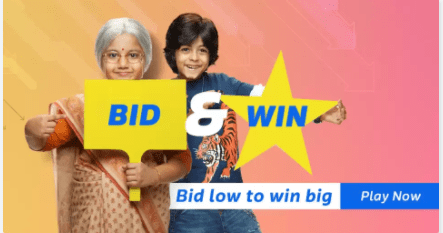 flipkart bid and win