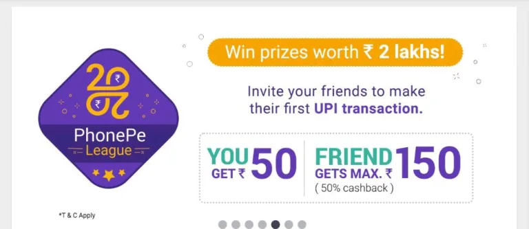 Phonepe Loot : Trick to Get Rs.100 On Signup + Rs.50 For Each Invite