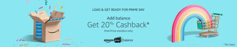 Amazon Pay: Add Rs. 500 or More And Get 20% Extra In Amazon Pay Wallet