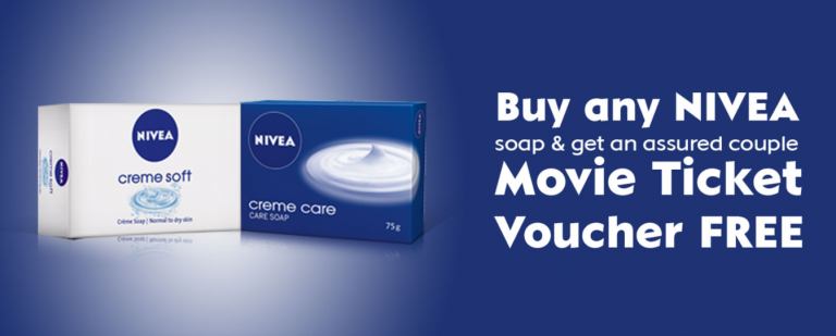Buy Nivea Soap or Deo and Get Assured Couple Movie Ticket Voucher Upto Rs. 300