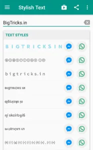 whatsapp messages different fonts
