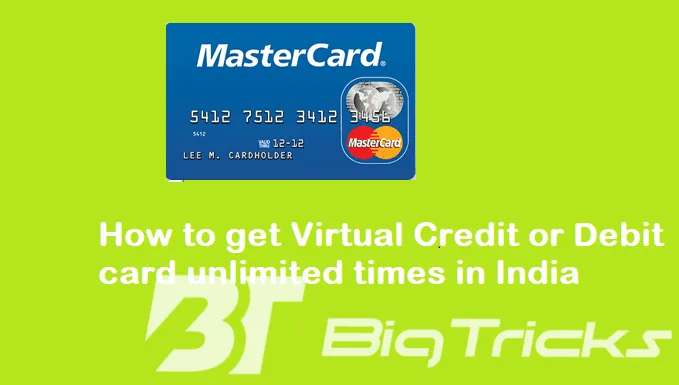 How To Get Unlimited Virtual Debit Card/Credit Card  In India Using Kite Cash App