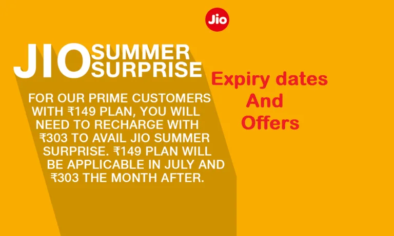 Jio Summer Surprise Offer Is Expiring Soon ,Here is Some Useful Information for You