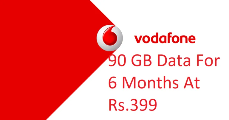 Vodafone Diwali Festive Sale Offering 90 GB 4G data and Calls For 6 Months at just Rs.399