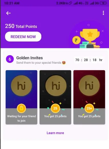 (Proof +Back Again)Hike App Refer And Earn : Get Rs.50 On Signup + Refer and Earn Rs.25
