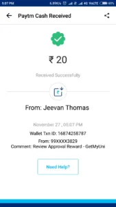 (Proof Added)Getmyuni : Review Your College and Get Rs.20 Paytm Cash+Refer And Earn Rs.1000 6 Getmyuni