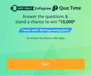 Amazon Enfagrow Quiz Answers – Answers & win Rs.10000