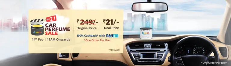 [LIVE at 10AM] Droom Flash Sale: Get Car perfume at Rs.9