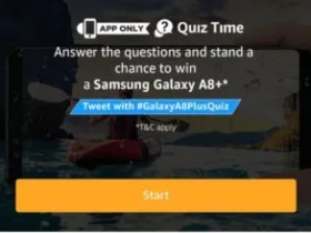 Amazon Samsung Galaxy Quiz – Answers & win Samsung Galaxy A8+ 11 Amazon