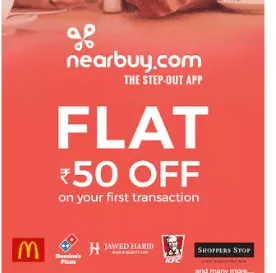 Nearbuy: Get Rs.50 Off Coupon For New Nearbuy Users From Paytm