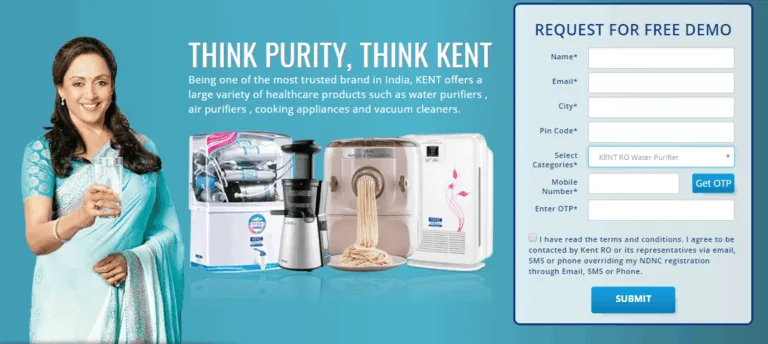 [FREE]Free Demo Of KENT RO Purifier at Your home Absolutely Free