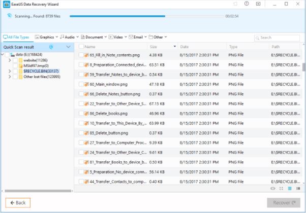 EaseUS Free Data Recovery Software