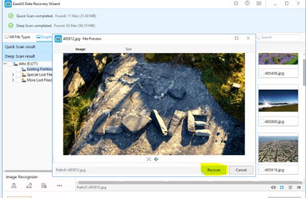 EaseUS Free Data Recovery Software