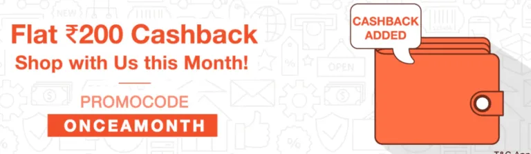 [Live Again]Paytm Loot : Get Rs.200 Cashback on Shopping Of Rs.349 or More