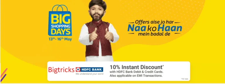 Flipkart Festival Dhamaka Days: 10% Discount with Axis cards & more offers