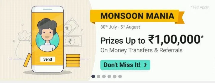 PhonePe Monsoon Mania: Raining Offers on Money Transfer and Referrals