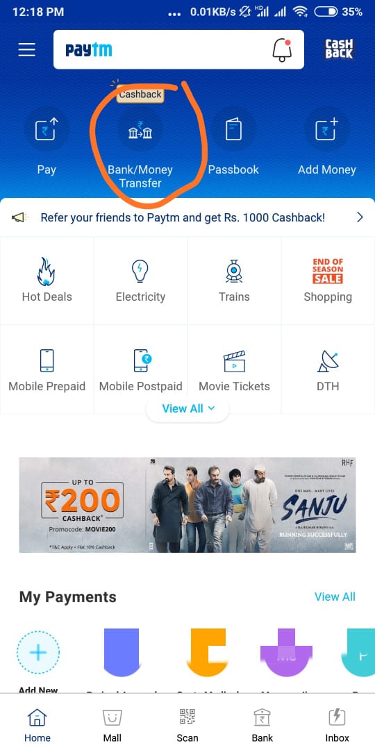 Paytm refer and earn