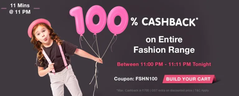 Firstcry Loot – Get 100% Cashback on Entire Range for 11 Minutes today 11PM to 11.11PM