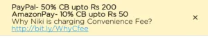Niki Recharge offer - Get 50% off on First Recharge With PayPal 2 Niki Recharge