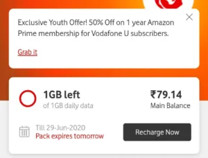 vodafone amazon prime offer