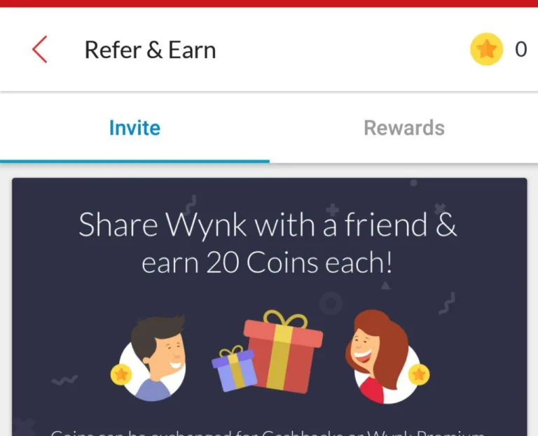 Wynk Music Referral Offer: Get 20 Coins On Signup & 20 coins for each Referral