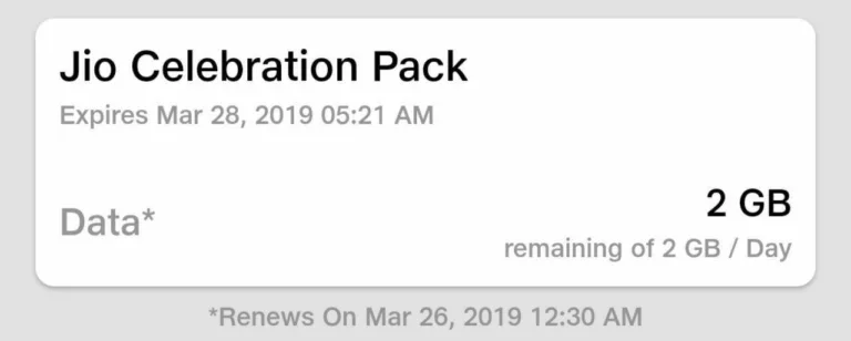 [SomeUsers] Jio Celebrations Offer :- Get 10 GB Data For 5 Days Free