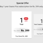 gaana+ premium subscription