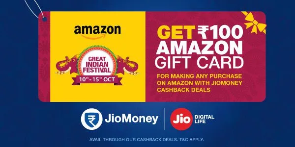 JioMoney Offer – Pay with JioMoney Cashback Deals and Get Rs. 100 Amazon Voucher