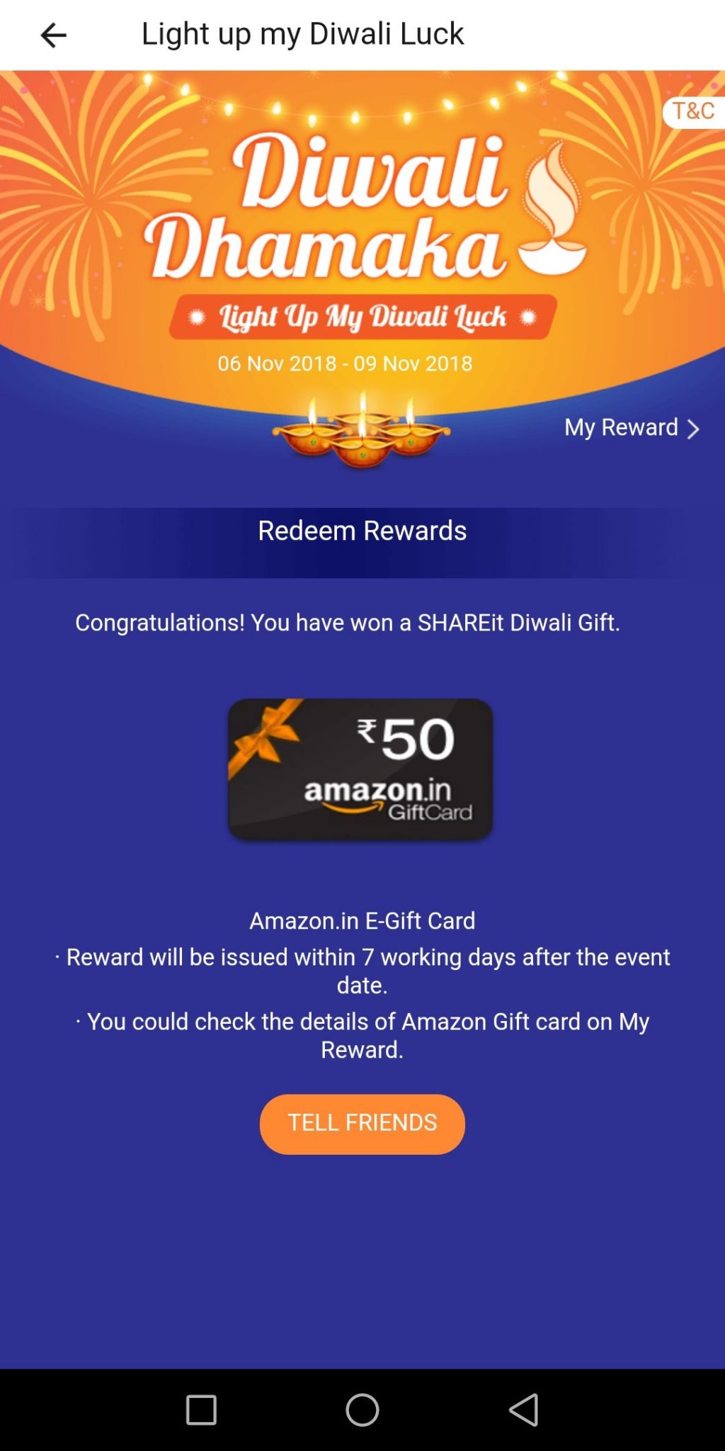 shareit diwali dhamaka offer