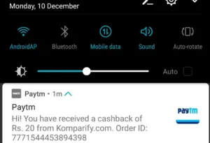 Get Rs. 10 Free Paytm Cash by just a missed call 6 recharge
