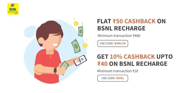 Freecharge Offer – Get Flat Rs 50 Cashback on BSNL Recharge
