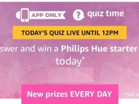Amazon Quiz 14th February 2019 Answers -Win Philips Hue Stater Kit 19