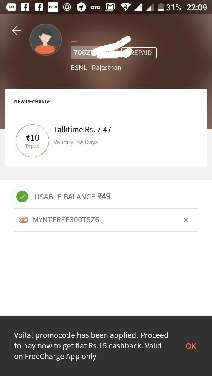 Freecharge Rs.1 Deals – Get Rs.40 Cashback on Recharges