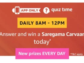 Amazon Quiz 9th February 2019 Answers – Win Saregama Carvaan 3 amazon quiz