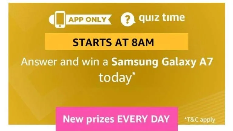 Amazon Quiz 3rd March 2019 Answers – Answer & Win Samsung Galaxy A7