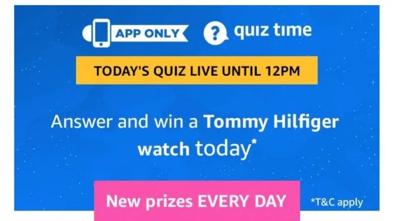 Amazon Quiz 12th March 2019 Answers – Answer & Win Tommy Hilfiger Watch